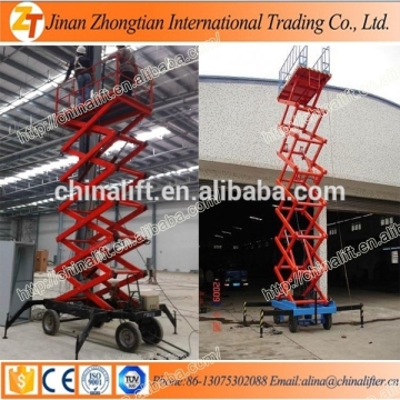 4m-20m Mobile hydraulic lift platform used for two person for altitude painting