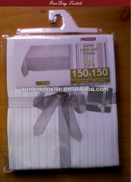 100% cotton stripe tablecloth