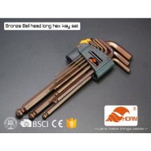 Conjunto de ferramentas de chave de chave de alta qualidade Hex Allen Wrench
