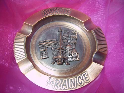 antique metal souvenir ashtray/metal ashtray /antique metal ashtray