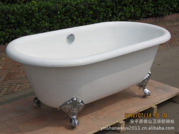 cast iron enamel bathtub