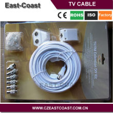 TV DIY EXTENSION AERIAL KIT CABLE COAXIAL