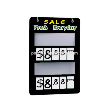 plastic price display frame stands for price display