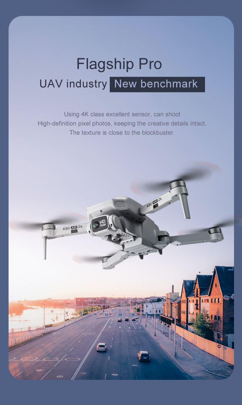 New K80 Air 2S GPS Drone 4K Professional drone Camera Aerial Photography Brushless Motor Foldable Four-Axis