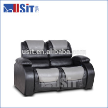 USIT UV851A modern black with greay function leather sofa