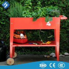 Modern Metal Garden Flower Vegetable Display Stand Handcart