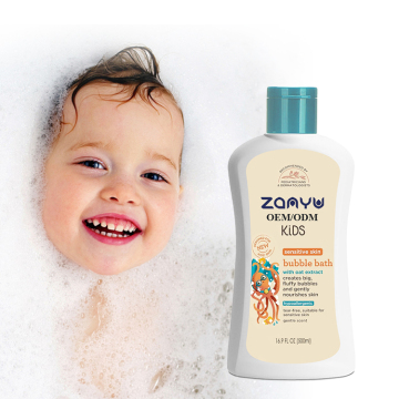 Dye-Free Kids Bubble Bath: Fluffy Bubbles Nourish Sensitive Skin