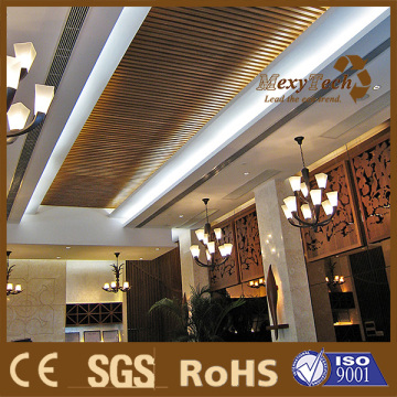 composite wood suspended interior ceiling