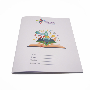 Good quality low cost custom saddle stitching note 1 a4 school exercise books 200 pages students