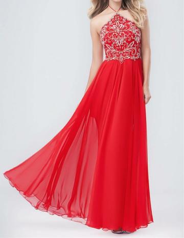 Red Chiffon Dress Mother of the Bride Dresses