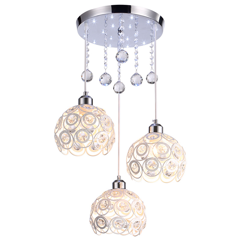 Modern Clear Crystal Pendant Light