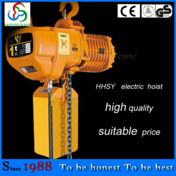 1ton hoist lifting HHSY electric chain lifting 1ton hoist