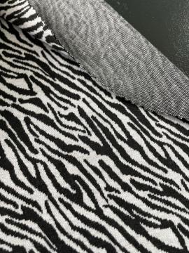 leopard jacquard knit fabric