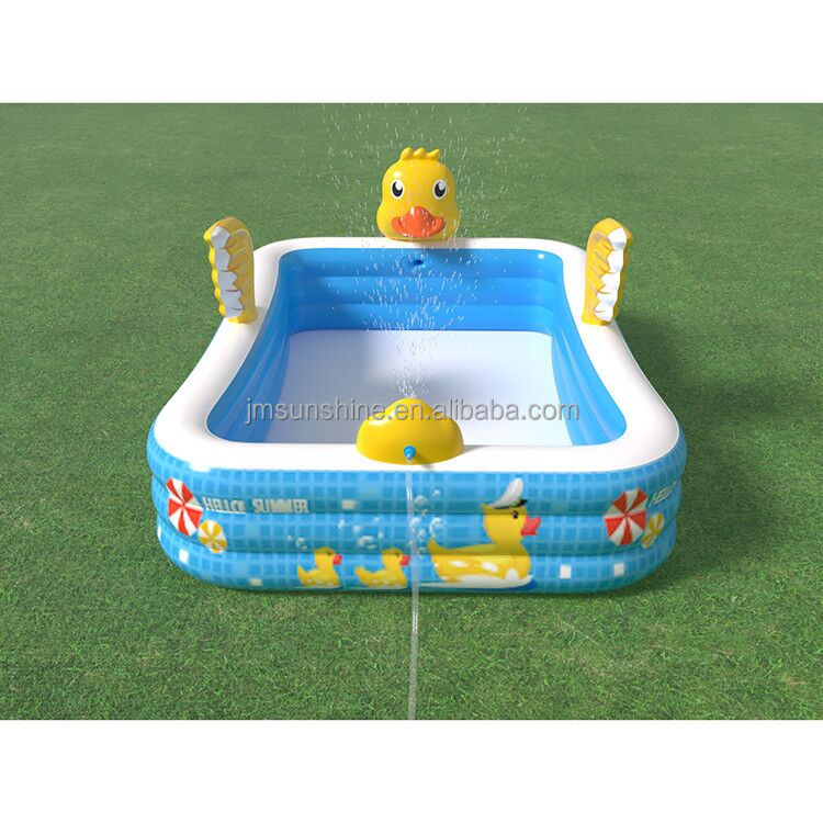 2022 New Splash yellow duck inflatable swimming pool_2