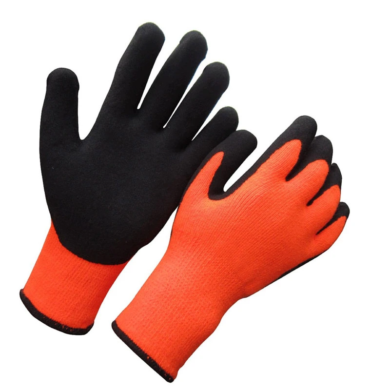 Winter Glove 10g Foam Latex Rubber Coated Cut Resistant Safety Work Hand Gloves
