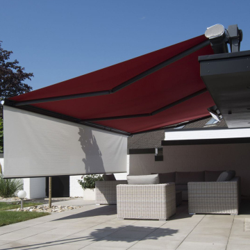 Aluminum Full Cassette Retractable Awnings For Home Sunshade