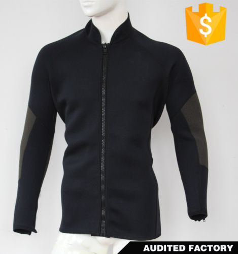 Anti cut custom made 2mm neoprene surfing wetsuit jacket