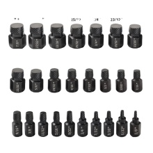 25-Piece HSS Hexagonal Handle Screw Extractor Set for Removing Broken Screws