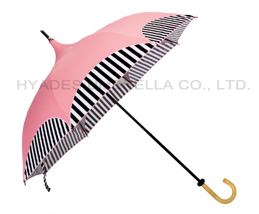 Parapluie pour dames rose