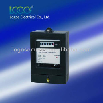 LOGOS Front Panel Single Phase analog display Electronic Energy Meters