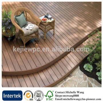 Hot sale wood plastic composite decking board, wood plastic floor boards, black plastic composite deck board