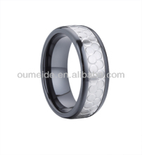 couple titanium ceramic rings