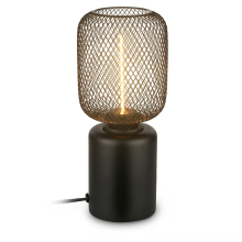 Modern Wire Mesh Table Lamp Black