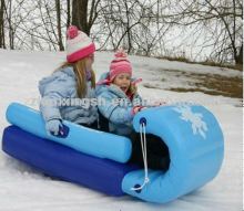 Inflatable triangle winter snow sledge