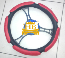 special design suede car steering wheel cover, design your steering cover
