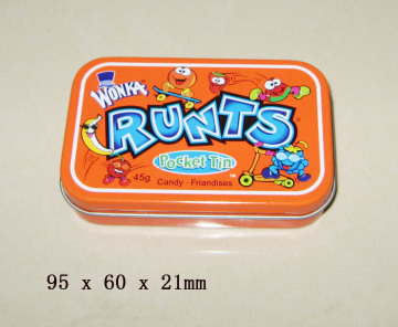 suger candy tin box