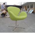 Moderner Mid-Century Stoff Swan Chair