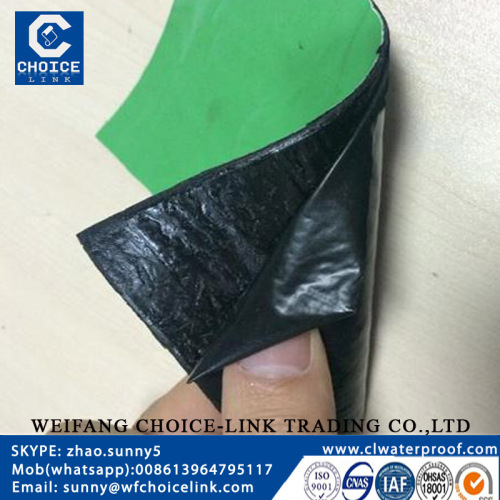 Self adhesive bitumen waterproof roofing materials