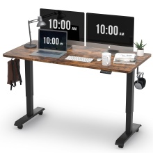 Electric Height Adjustable Standing Desk with Automatic Table, Office Stand-up & Sit-stand Smart Frame