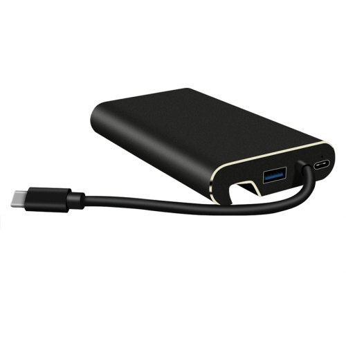 Ladda USB-C-hub 7-i-1-adapter med USB 3.0