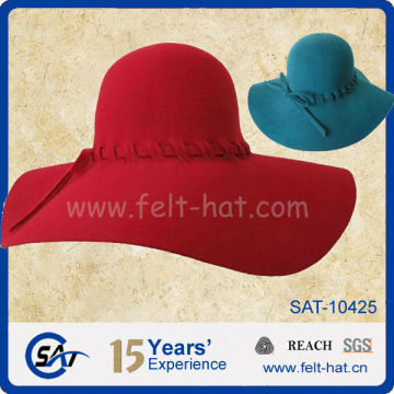 100% australian wool felt hat fashion girls felt hat