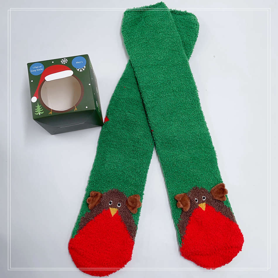 Christmas microfiber socks family home socks