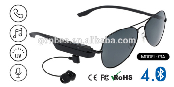2017 Fashion men's sunglass with bluetooth driving glasses