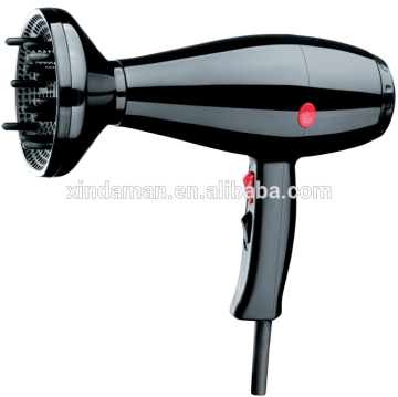 Big Power Professional Salon Black Hair Dryer with Diffuser