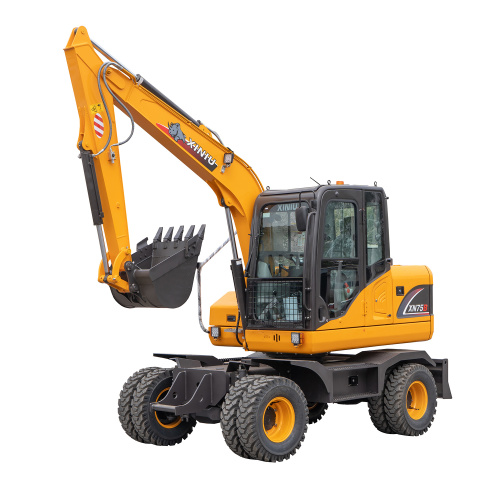 6 ton wheel excavator XN75B for sales 0.3cbm bucket