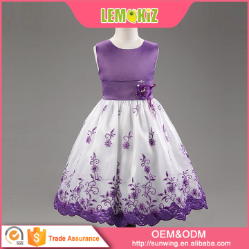 New Model Fashion Summer Frocks Dress Flower Girls Dresses