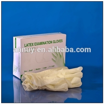 Sterile latex examination glove