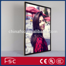 Advertising super slim aluminum led light box magnetic