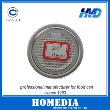 202# easy peel end easy peel off end aluminum foil lid