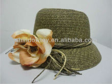 Fashion women girls straw hat, Flower straw hat, Bucket straw hat, Cloche hat