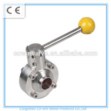 Hebei Sanitary Stainless Steel Butterfly Valve 304/316 material