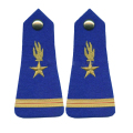 Azul, Epaulettes, botão, topo