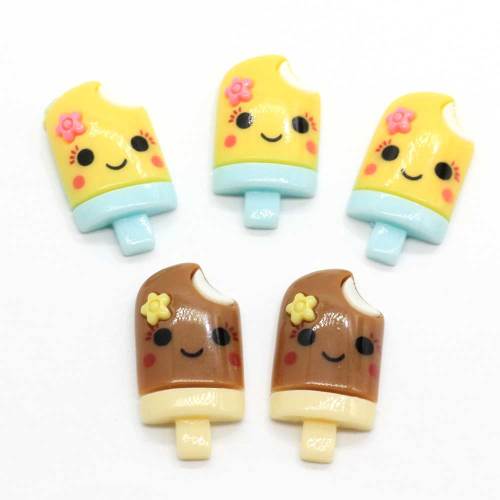 27mm Baby Popsicle żywica rzemiosło dekoracyjne Flatback Cabochon notatnik Kawaii DIY akcesoria do ozdabiania B97 5.0