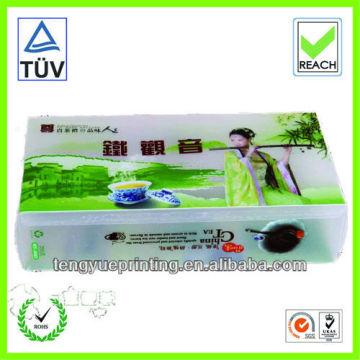 Clear PVC/PP tea boxes wholesale, chinese tea box