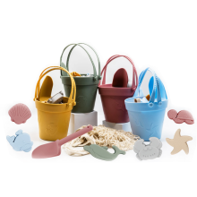 Silicone Beach Bucket Set Toys for Toddlers Play