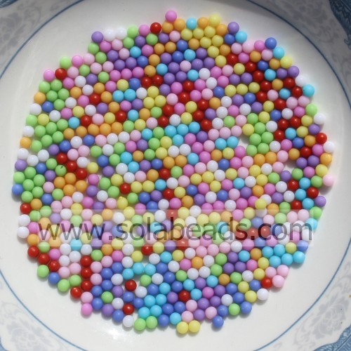 Spring 2.5mm Acrylic Round Gemball Tiny beads